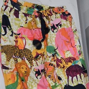 J. Crew Multicolor Animal Print Pants Size 4